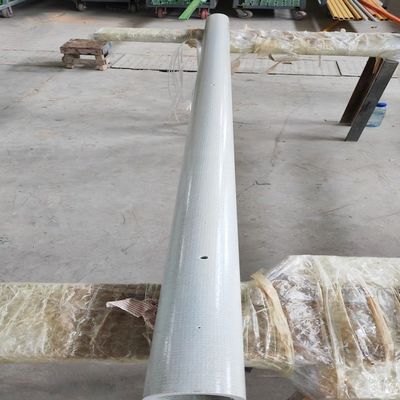FRP Pultrusion Round Tube 76x8mmx2400mm With Knitted Mat Wrapping As Fence Post