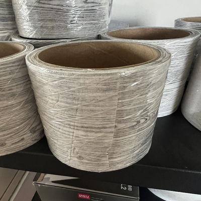 40g/M2 Polyester Veil Of Grey Wood Pattern For FRP Profile Outlook Timber-made Strong Tensile Stregth