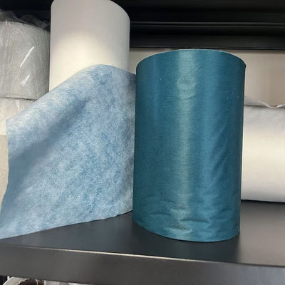 40g/M2 Polyester Tissue Of Blue Color Outside Strong Tensile Strength For FRP Pultrusion Profile Of Upmarket
