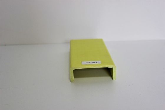 40x22x5mm FRP U Channel with Smooth Surface of Wearing Resistance quality, light yellow color